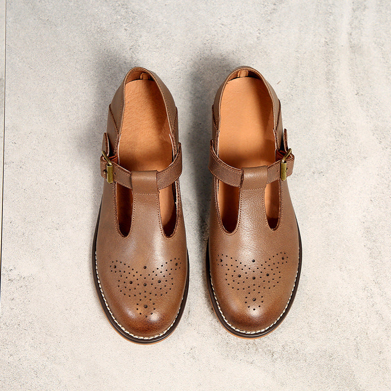 Vintage British Leather Flats