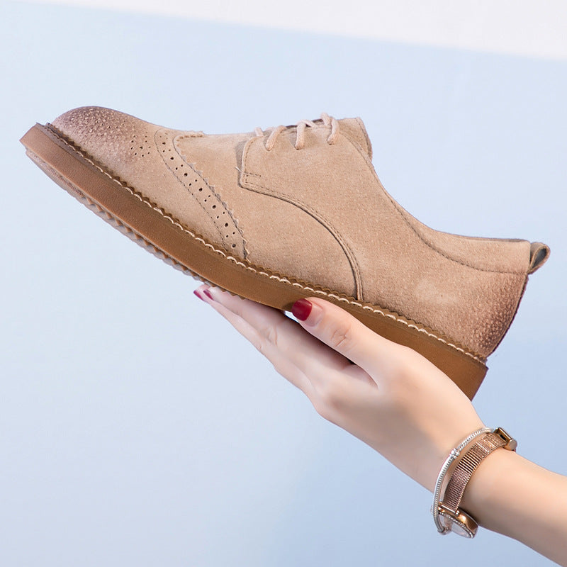 Genuine Leather Round Toe Shoes